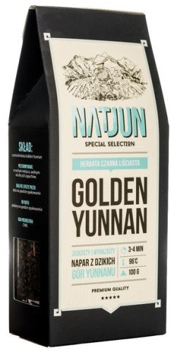 Herbata czarna golden yunnan 100g natjun