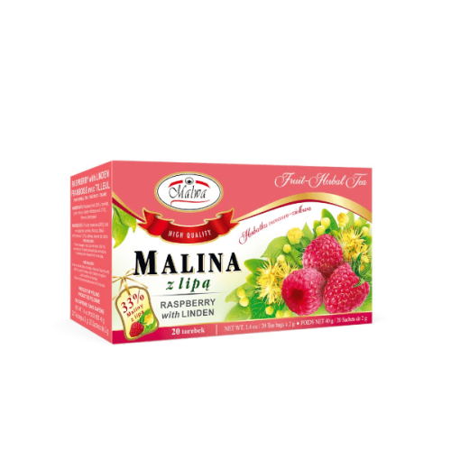Herbatka owocowa-ziołowa Malina z lipą 40g (20x2g) Malwa