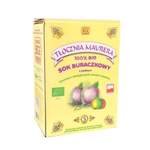 Sok buraczkowy z jabłkiem 100% bio 5l tłocznia maurera