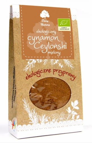 Ekologiczny cynamon cejloński mielony 50g dary natury