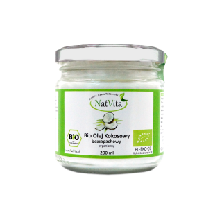 Bio olej kokosowy bezzapachowy 200ml