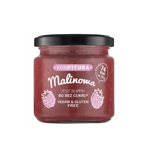 Konfitura malinowa bez dodatku cukru 190g Danex