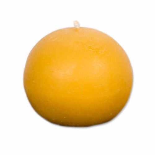 Świeca z wosku pszczelego kula duża 100x100